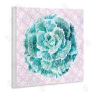 Ziwei Li | Abstract Green Floral Pop Intricate Pink Pattern