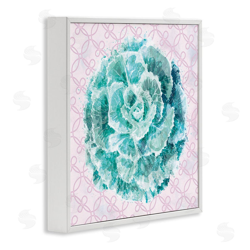 Ziwei Li | Abstract Green Floral Pop Intricate Pink Pattern