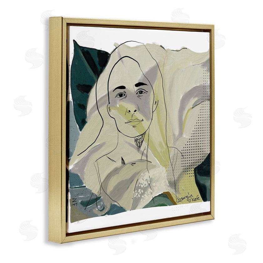 Nancy Ferrara | O'Keefe Artist Portrait Off-White Lily Floral