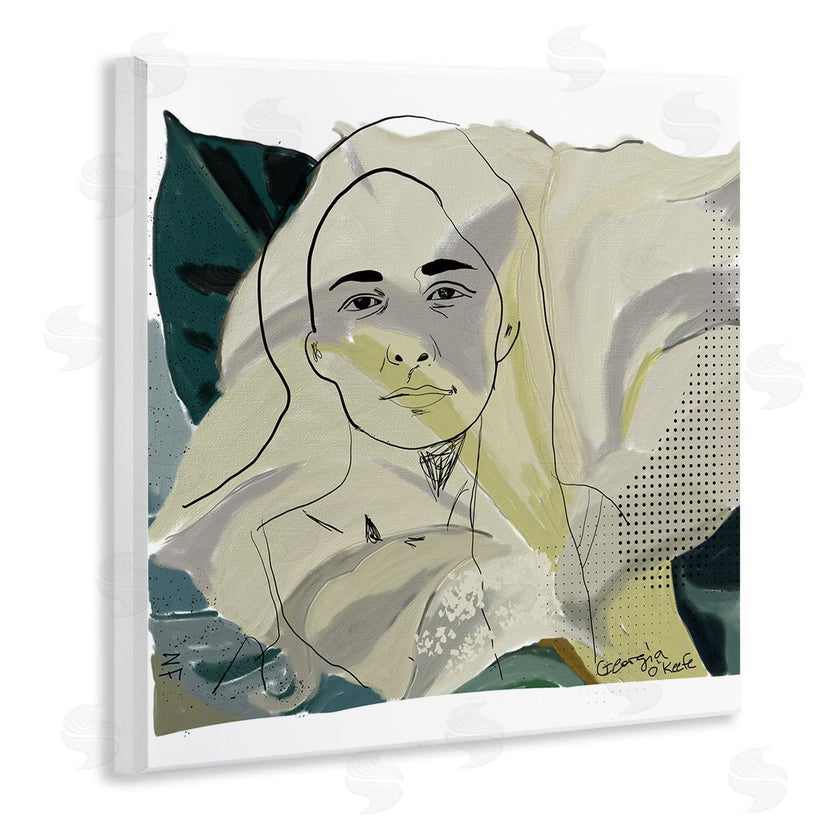 Nancy Ferrara | O'Keefe Artist Portrait Off-White Lily Floral