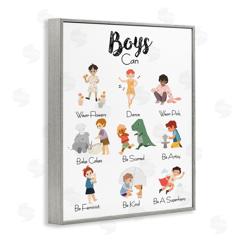 Ziwei Li | Boys Can Phrase Inclusive Chart of Fun Activities