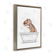 Ziwei Li | T-Rex Dino in Bubble Bath