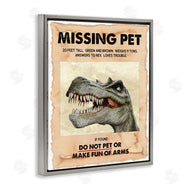 Ziwei Li | Missing Pet Dinosaur Sign T-Rex Ancient Reptile