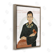 Ziwei Li | Judge Ginsburg With Gavel Over Abstract Pattern