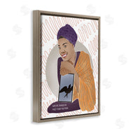Ziwei Li | Maya With Book Over Pattern Female Literary Icon