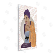 Ziwei Li | Maya With Book Over Pattern Female Literary Icon