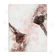 Ziwei Li | Glam Sparkle Cosmetic Brushes Pink Red Fashion