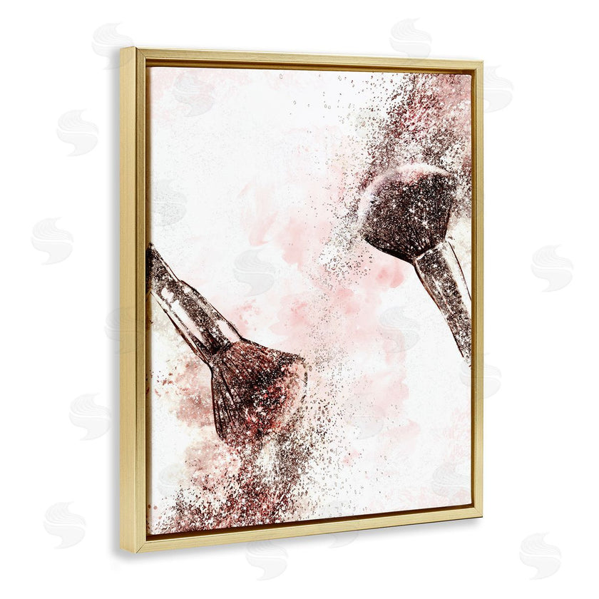 Ziwei Li | Glam Sparkle Cosmetic Brushes Pink Red Fashion