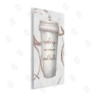 Ziwei Li | Wake Up Pray Hustle Phrase Coffee Cup Glam