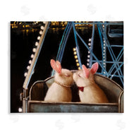 Lucia Heffernan | Rabbit Couple Romantic Ferris Wheel Kiss
