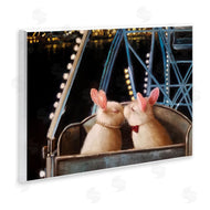 Lucia Heffernan | Rabbit Couple Romantic Ferris Wheel Kiss