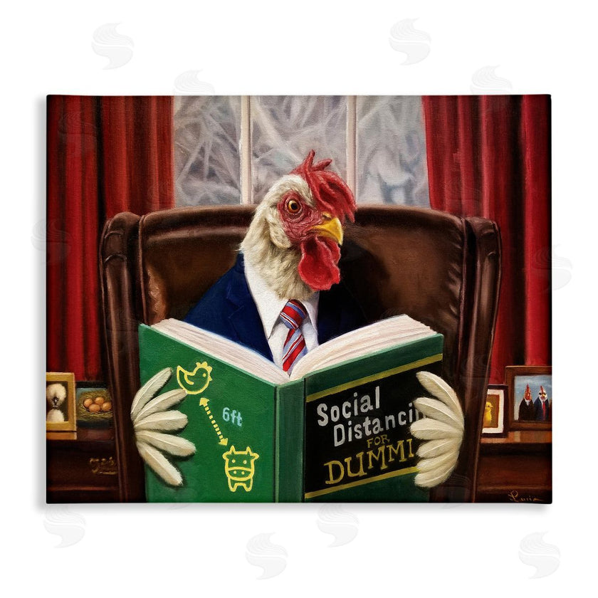 Lucia Heffernan | Rooster Reading at Desk Social Distance Dummies