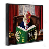 Lucia Heffernan | Rooster Reading at Desk Social Distance Dummies