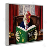 Lucia Heffernan | Rooster Reading at Desk Social Distance Dummies