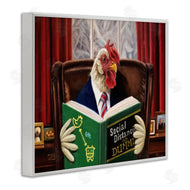 Lucia Heffernan | Rooster Reading at Desk Social Distance Dummies
