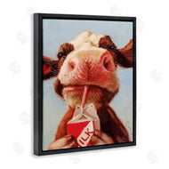 Lucia Heffernan | Baby Cow Milk Box Carton Farm Portrait