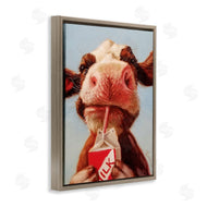 Lucia Heffernan | Baby Cow Milk Box Carton Farm Portrait