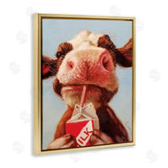 Lucia Heffernan | Baby Cow Milk Box Carton Farm Portrait