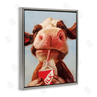 Lucia Heffernan | Baby Cow Milk Box Carton Farm Portrait
