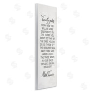 Stupell Studio | Twenty Years Twain Literary Quote