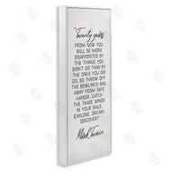 Stupell Studio | Twenty Years Twain Literary Quote