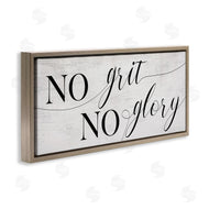 Stupell Studio | No Grit No Glory Phrase Charming Cursive Script