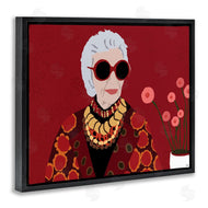 Nancy Ferrara | Apfel Fashion Icon Glamourous Red Portrait