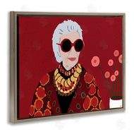 Nancy Ferrara | Apfel Fashion Icon Glamourous Red Portrait