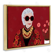 Nancy Ferrara | Apfel Fashion Icon Glamourous Red Portrait