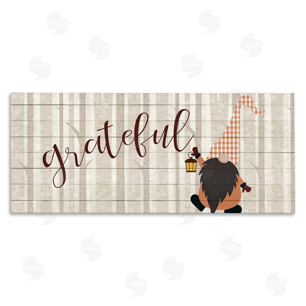 Kim Allen Grateful Phrase Forest Gnome Mythical Harvest Elf Canvas Wall Art