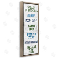 Kim Allen | Outdoor Adventure Activities Chart Blue Green Phrases