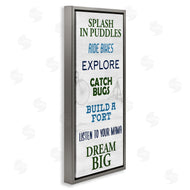 Kim Allen | Outdoor Adventure Activities Chart Blue Green Phrases