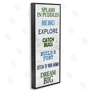 Kim Allen | Outdoor Adventure Activities Chart Blue Green Phrases