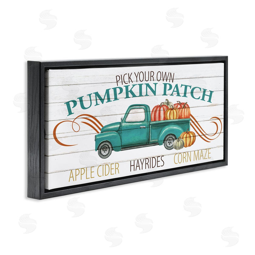 Kim Allen | Turquoise Truck Autumn Harvest Pumpkin Patch Sign