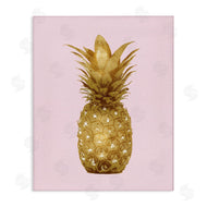 Kate Bennett | Golden Glam Pineapple Fruit Over Pink