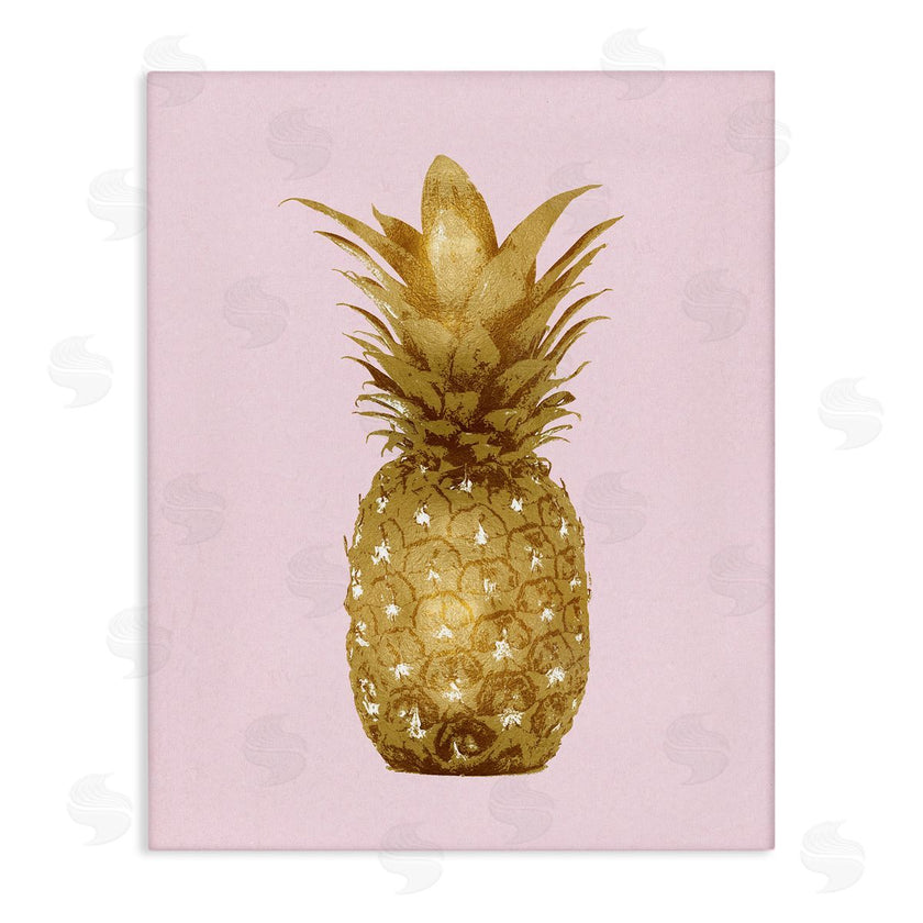 Kate Bennett | Golden Glam Pineapple Fruit Over Pink
