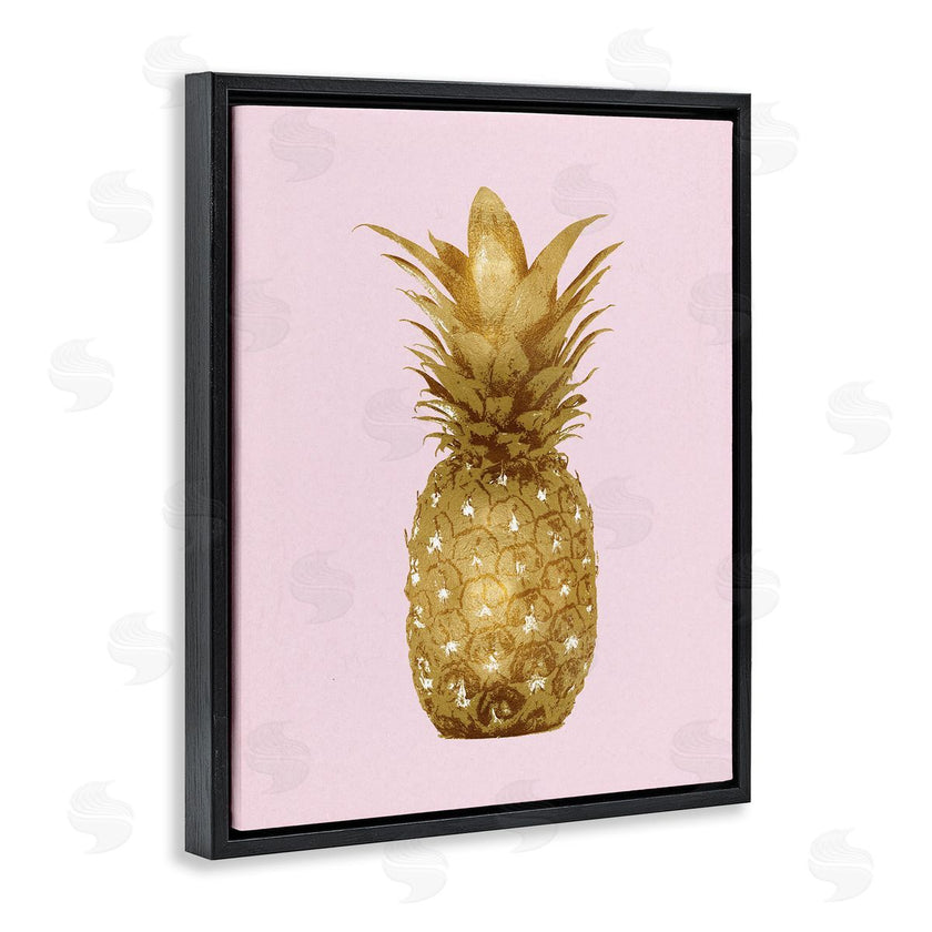 Kate Bennett | Golden Glam Pineapple Fruit Over Pink