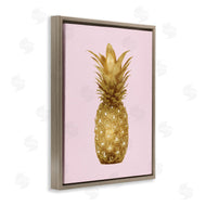 Kate Bennett | Golden Glam Pineapple Fruit Over Pink