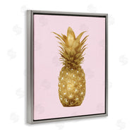 Kate Bennett | Golden Glam Pineapple Fruit Over Pink