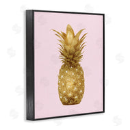 Kate Bennett | Golden Glam Pineapple Fruit Over Pink