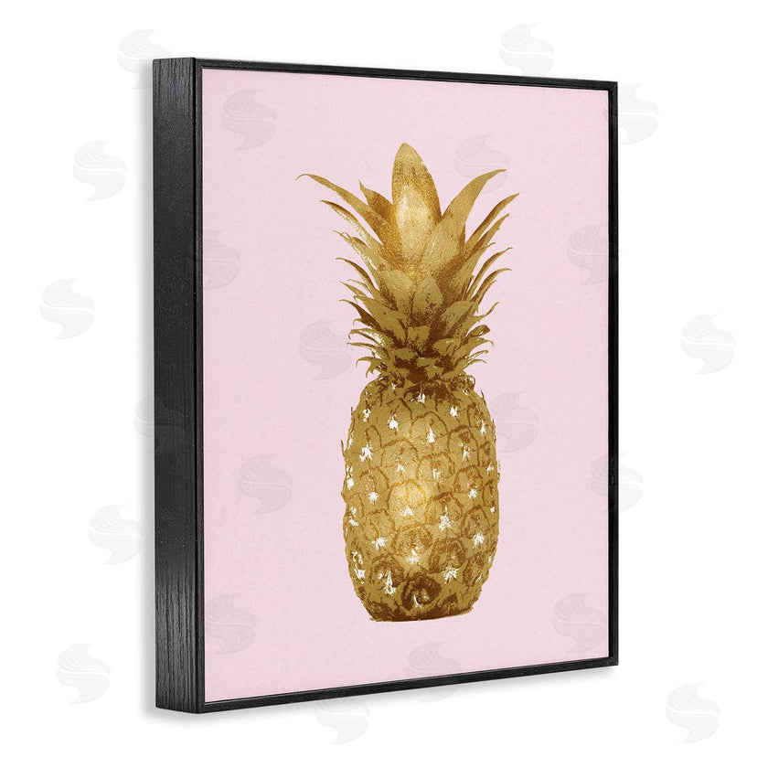 Kate Bennett | Golden Glam Pineapple Fruit Over Pink