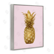 Kate Bennett | Golden Glam Pineapple Fruit Over Pink