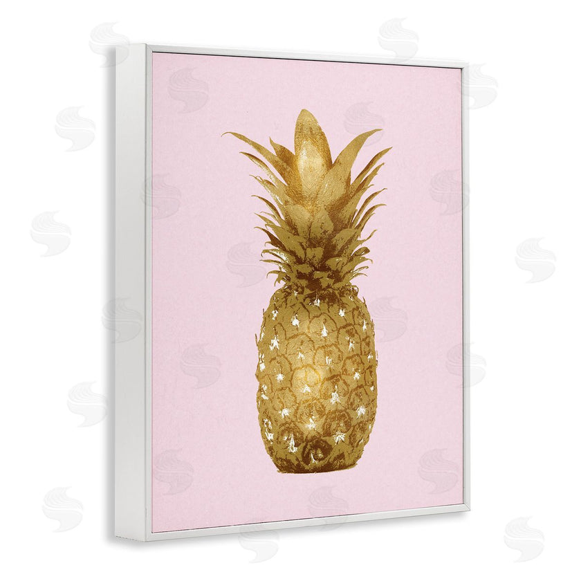 Kate Bennett | Golden Glam Pineapple Fruit Over Pink