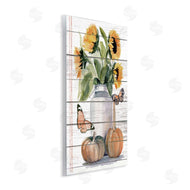 Jennifer Paxton Parker | Autumn Sunflower Jar Orange Monarch Butterflies