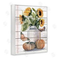 Jennifer Paxton Parker | Autumn Sunflower Jar Orange Monarch Butterflies