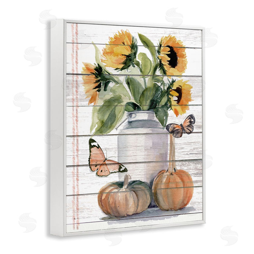 Jennifer Paxton Parker | Autumn Sunflower Jar Orange Monarch Butterflies