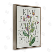 Stupell Studio | Kind People Are My People Phrase Purple Wild Flowers