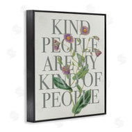 Stupell Studio | Kind People Are My People Phrase Purple Wild Flowers