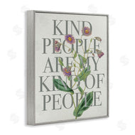 Stupell Studio | Kind People Are My People Phrase Purple Wild Flowers