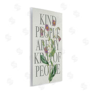 Stupell Studio | Kind People Are My People Phrase Purple Wild Flowers